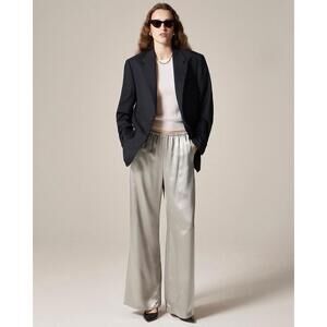 NWOT J Crew Cosmo pant in luster charmeuse Size XXL in Spring Rain